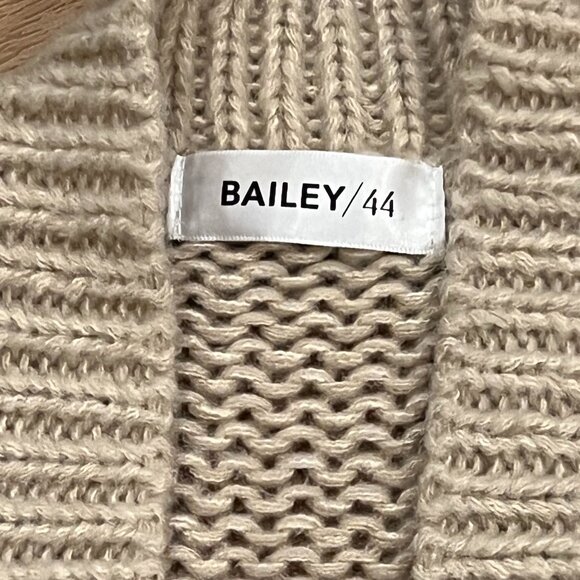 Bailey 44 3D Heart Open Cardigan Sweater, Beige Red, OS - Picture 3 of 8